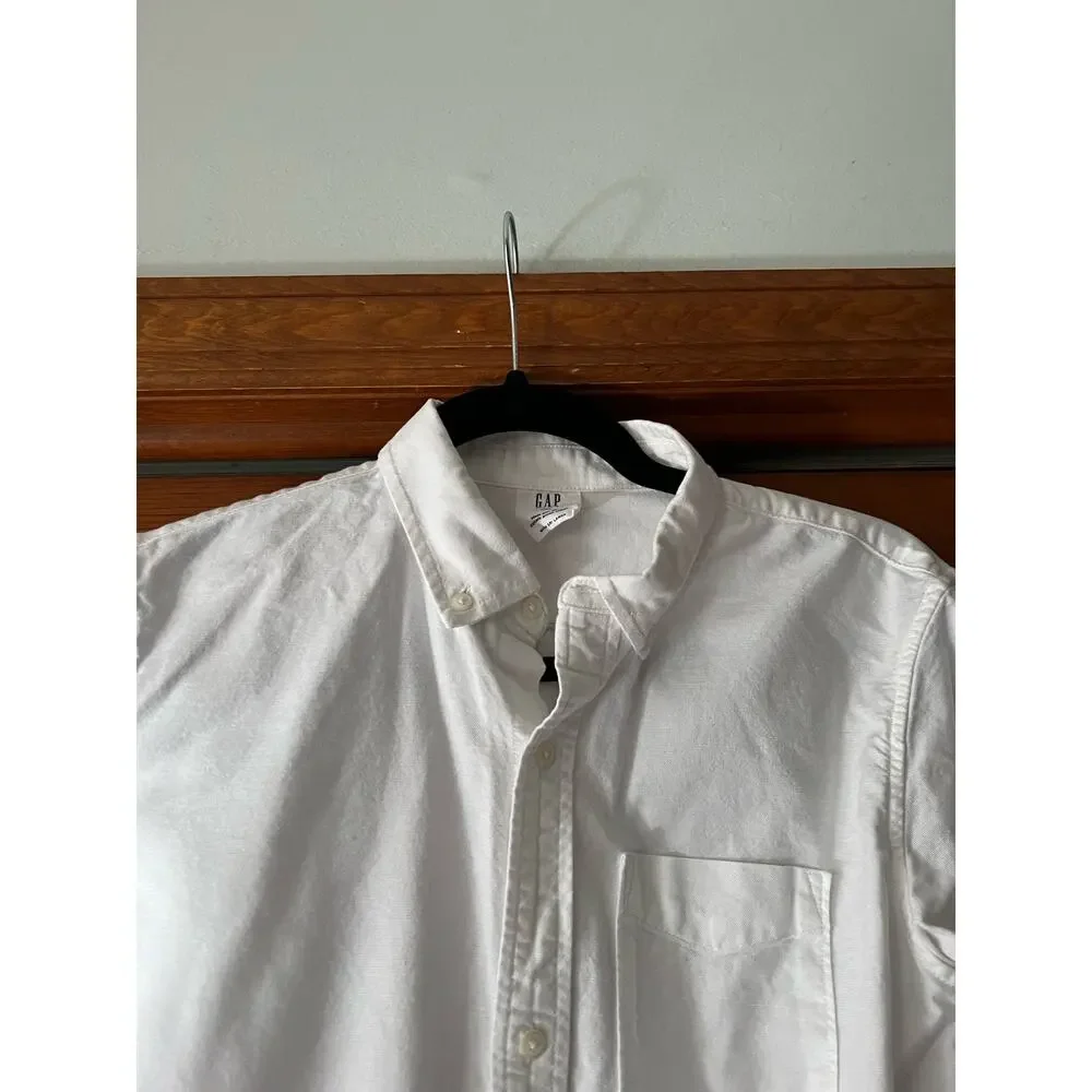 Gap Kids/Boy's Oxford Uniform Button Down Shirt Long Sleeve White Size XXL